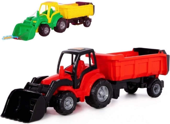 Kindertraktor Champion mit Schaufel und Anhänger