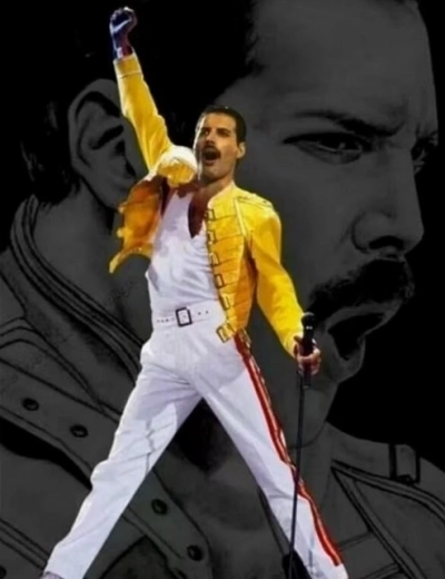 Norimpex Diamantmalerei Freddie Mercury – historische Pose 30 × 40 cm
