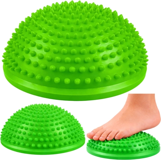 Sensorische Balance-Halbkugel zur Fußmassage 16 cm – grün