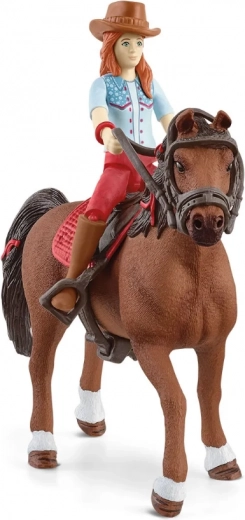 schleich horse club reitset hannah und cayenne mit beweglicher figur