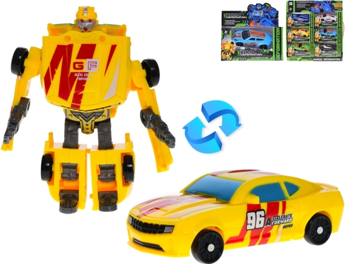 Rennwagen-Roboter 11 cm – verwandelbares Spielzeug für Kinder