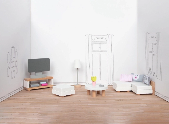 Goki Möbel für Puppenhaus – Wohnzimmer