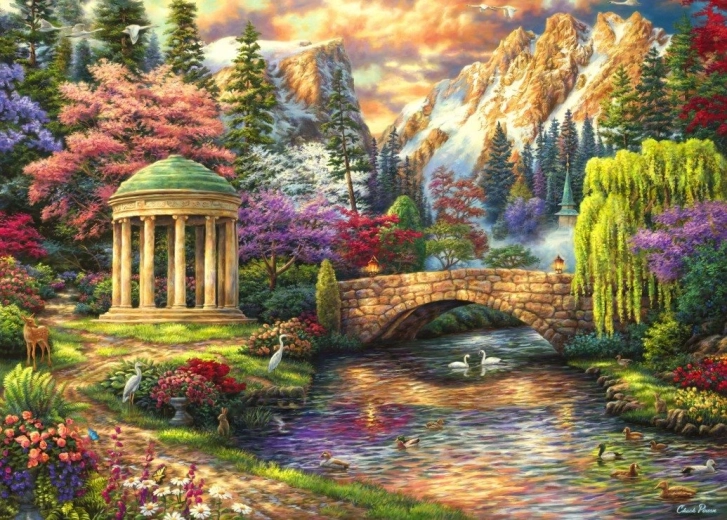 Grafika Puzzle Gartenruhe 500 Teile