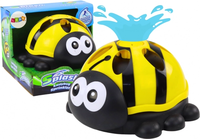Gartensprüher Marienkäfer Wasserfontäne Gelb