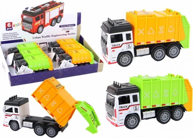 Müllwagen mit Anhänger