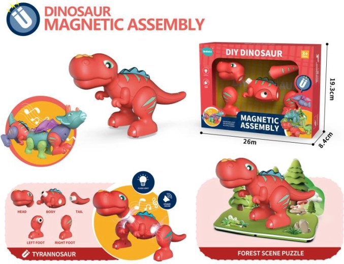 Interaktiver Dinosaurier Tyrannosaurus Rex mit Licht und Sound