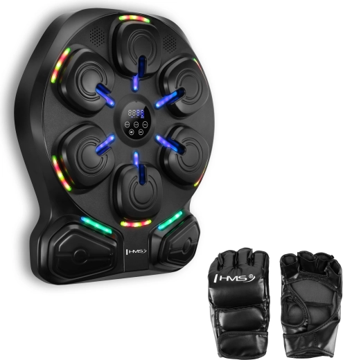 Elektronisches Box-Trainingspad HMS TB13 mit LED, Bluetooth und Handschuhen