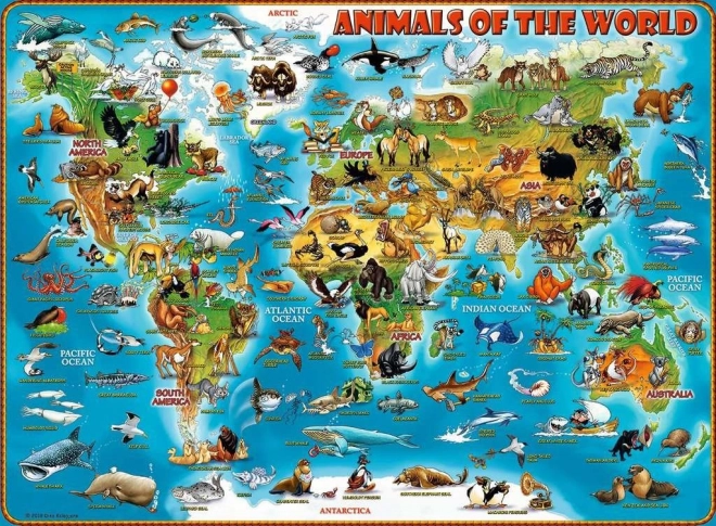 RAVENSBURGER Puzzle Tiere der Welt XXL 300 Teile
