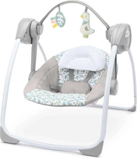 Ingenuity Reise-Convertible-Babyschaukel mit Melodien Endless Blooms, 0m+, bis 9 kg