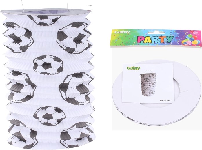 Lampion Zylinder Fußball 15 cm