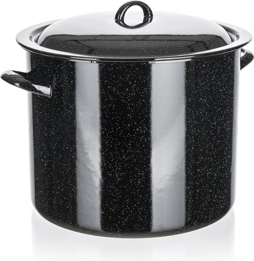 Emaille-Topf mit Deckel 30 cm, 17 l