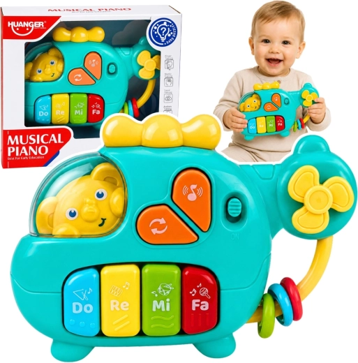 Musik-Hubschrauber mit Mini-Klavier für Kleinkinder
