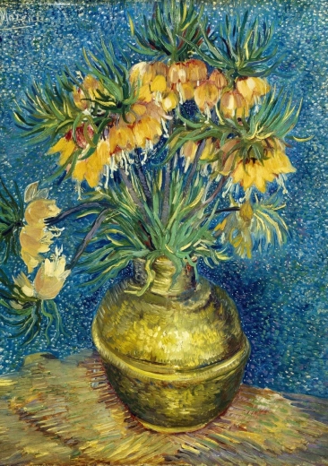 Bluebird Puzzle Kaiserkrone-Fritillarien in einer Kupfervase, 1000 Teile