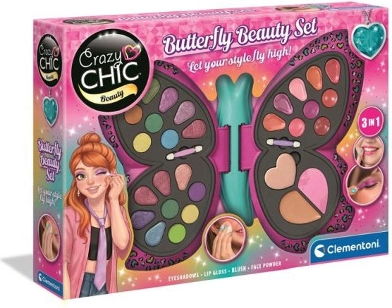 Kinder-Kosmetikset Crazy Chic im Schmetterlingsetui