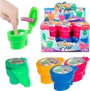 Furzender Slime in Mini-Toilette 95 g