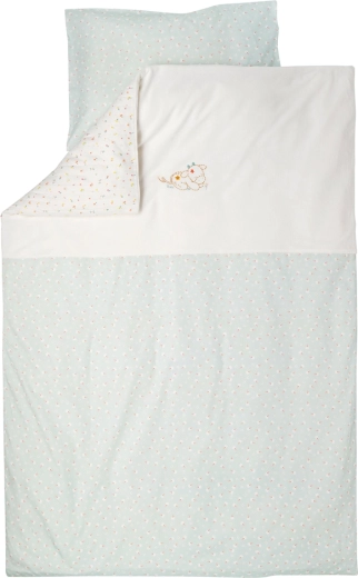 Nattou Bettwäsche-Set für das Kinderbett 2-teilig 100 × 140 cm und 40 × 60 cm Mila, Zoe & Lana