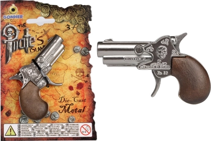 GONHER kleine Metall-Piratenpistole