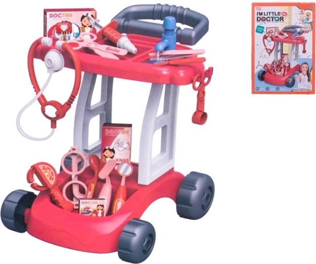 Doktorwagen mit Zubehör für das Arzt-Rollenspiel