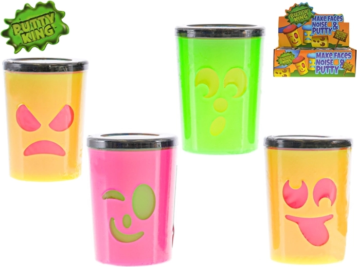 Sliz Putty King mit Gesicht – pupsendes Schleimspiel im Becher