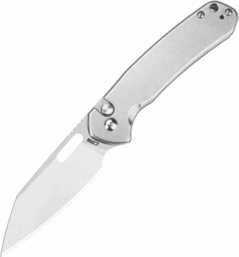 CJRB Pyrite-Alt Taschenklappmesser 7,9 cm Satin, Vollmetall