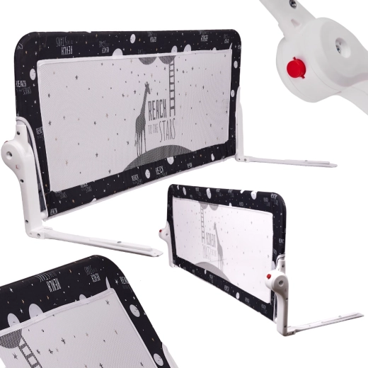 Klappbares Sicherheitsbettgitter 150 cm – Schwarz