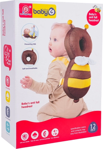 Schützendes Kopfkissen für Kinder im Bienchen-Design