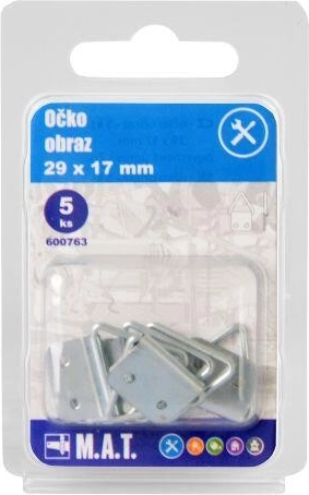 Bilderöse 29 × 17 mm, verzinkt (5 Stk.)