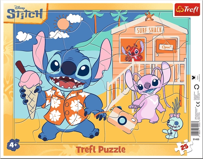 Trefl Puzzle fröhlicher Stitch 25 Teile
