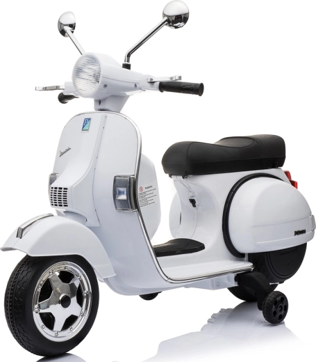 Elektrischer Kinderroller Vespa PX150 weiß