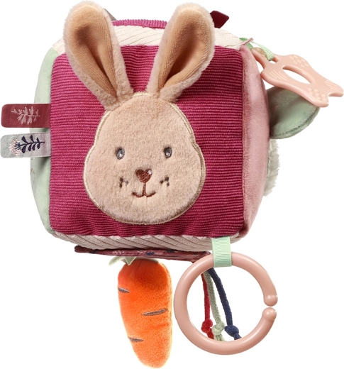 Sensorischer Aktivwürfel für Babys Rabbit Karo 0m+