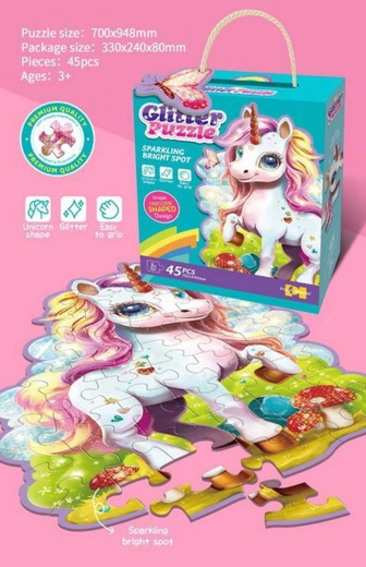 Kinderpuzzle Einhorn, 45 Teile