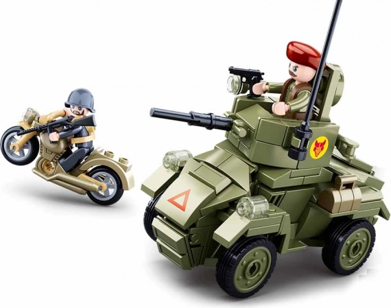 Sluban Zweiter Weltkrieg Kleiner Panzerwagen Bausatz