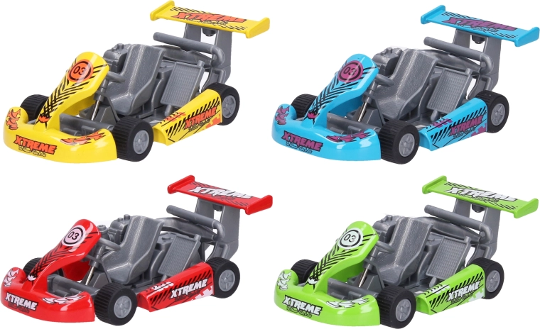 Metall-Kart mit Rückziehmotor, 13 cm – 1 Stück