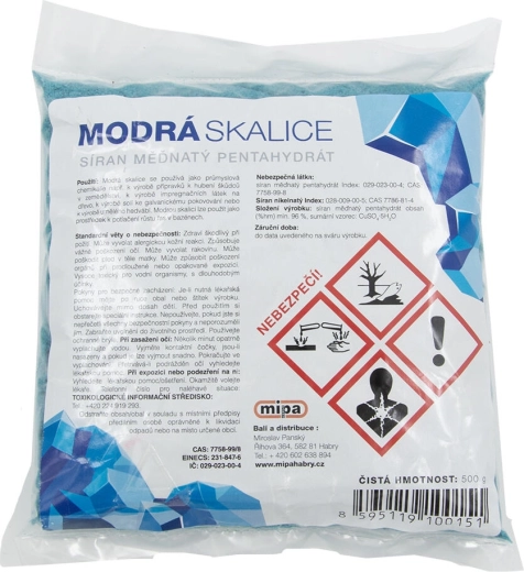 Kupfersulfat (Pentahydrat) 500 g (Kupfersulfat-Pentahydrat) für Pools und Holz