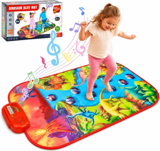 Woopie große interaktive Musikmatte Piano XL Dinosaurier
