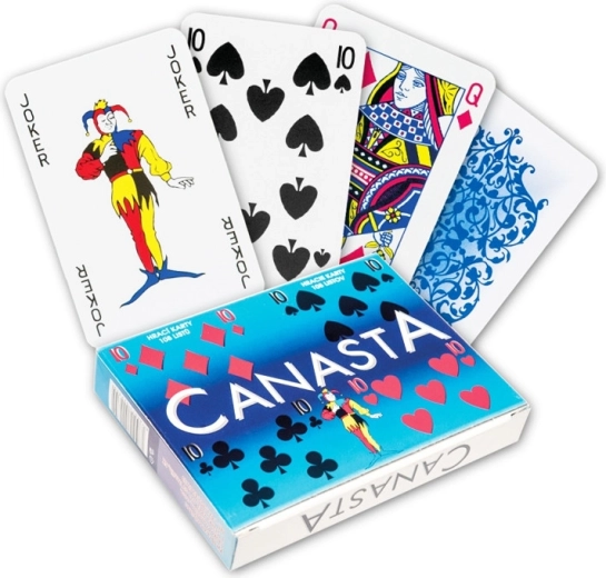Canasta-Spielkarten in Pappschachtel