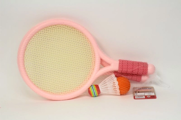 Set aus Schlägern mit Federball und Ball