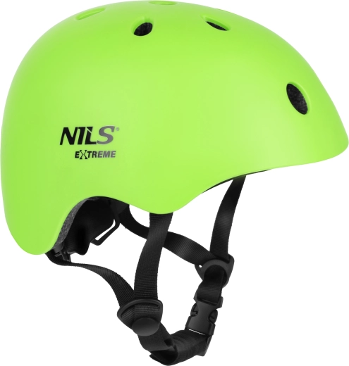 Fahrrad- und Inline-Helm Nils Extreme MT301 grün – XS (48–52 cm)
