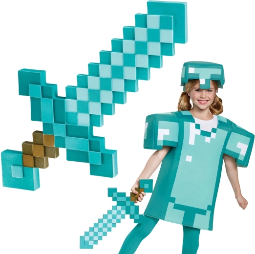 Minecraft Diamantschwert 51 cm – Karnevals- und Cosplay-Zubehör für Kinder