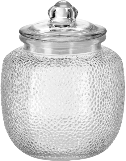 Glasdose 1,9 l rund mit Glasdeckel