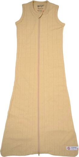 Lodger Hopper Baumwoll-Schlafsack ohne Ärmel Solid Tribe Sand 50/62