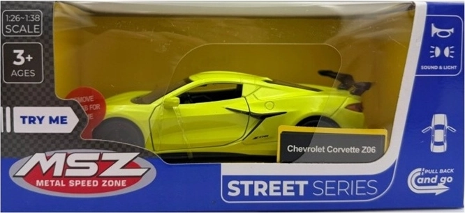 MSZ Chevrolet Corvette C8 mit Licht und Sound, Gelb