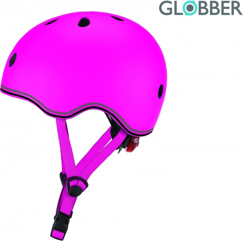 Kinderhelm Globber Go Up Lights Neon Pink