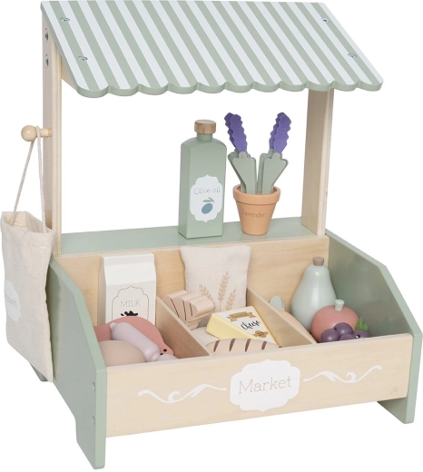 Jabadabado Mini-Markt – Holzstand mit Lebensmitteln