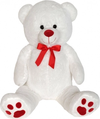 Plüschbär mit roter Schleife 100 cm