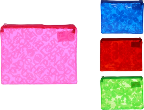 Dokumentenmappe mit Reißverschluss mit Blumenmuster 16 × 20,5 cm