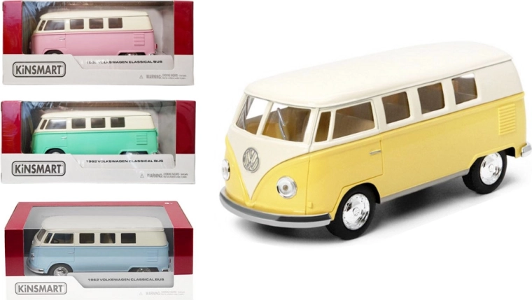 Volkswagen Bus klassisch 1962 1:32 Metallmodell PULL-BACK