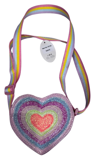 Pink Regenbogen-Herzhandtasche