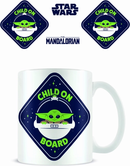 Keramikbecher Mandalorian mit Motiv Child on Board