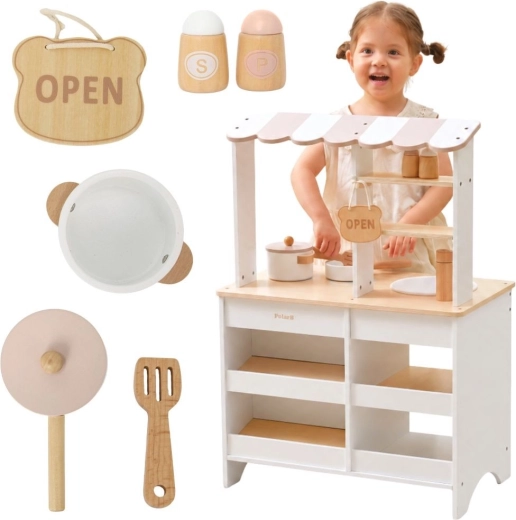 Holzküche und Laden 2-in-1 VIGA PolarB